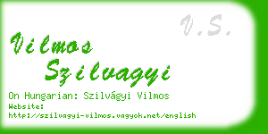 vilmos szilvagyi business card